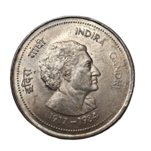 REPUBLIC INDIA/ COMMEMORATIVE 50 PAISE/ INDIRA GANDHI /(1917-1984)/ KOLKATA MINT/ UNC GRADE