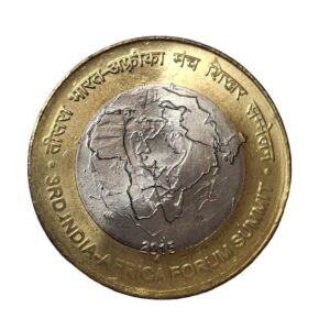 REPUBLIC INDIA/ COMMEMORATIVE 10 RUPEES / 3RD INDIA - AFRICA FORUM SUMMIT   / 2015 / BOMBAY MINT  / UNC GRADE